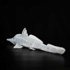 66CM Long-Snouted Silver Shark Plush Toy Realistic Ocean Animal