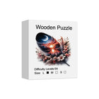 Celestial Feather Wooden Jigsaw Puzzle Unique Animal-Shaped Pieces Nature Art