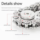 Stainless Steel Chain Gear Metal Fidget Spinner EDC Desk Toy