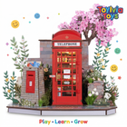 Cherry Blossom Book Stand 3D Wooden Puzzle | 116PCS Mini Model | ToyIvia