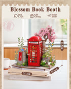 Cherry Blossom Book Stand 3D Wooden Puzzle | 116PCS Mini Model | ToyIvia