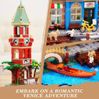 Venice Main Street Building Set | 2155PCS City House with Lights | ToyIvia
