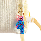 Christmas Stitch Keychain with Antlers & Santa Hat - Cute PVC Key Ring | Toylvia™