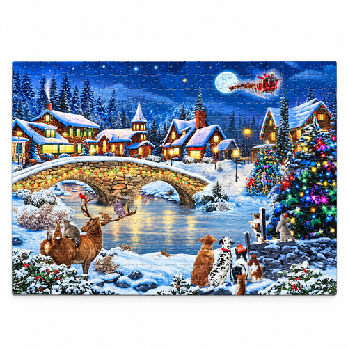 Christmas Town 500 Piece Jigsaw Puzzle