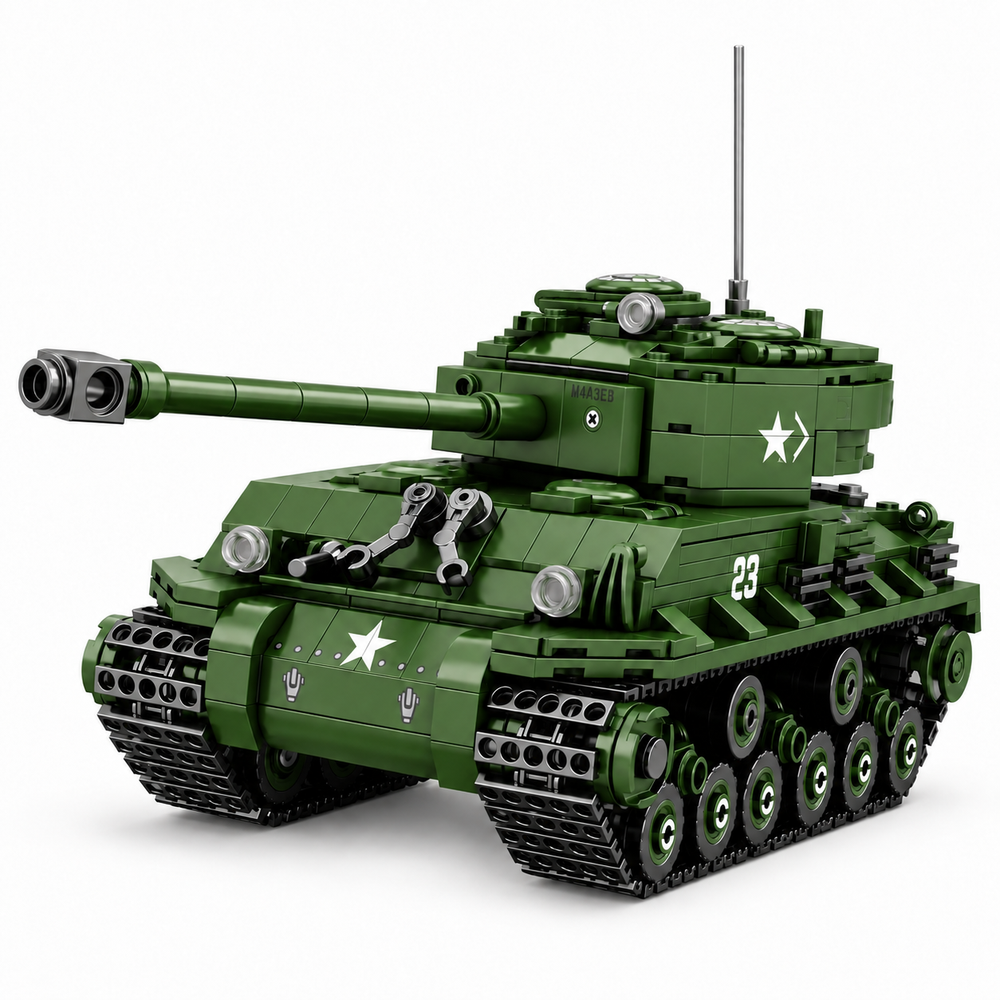 Churchill Mk IV Tank 1123 Piece Building Block Model Set