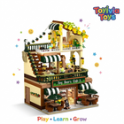 City Coffee House Building Set | 1173PCS Cafe Shop with Lights | ToyIvia