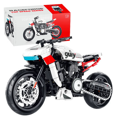 City Super Racing Motorcycle Technical Building Blocks Model Kit