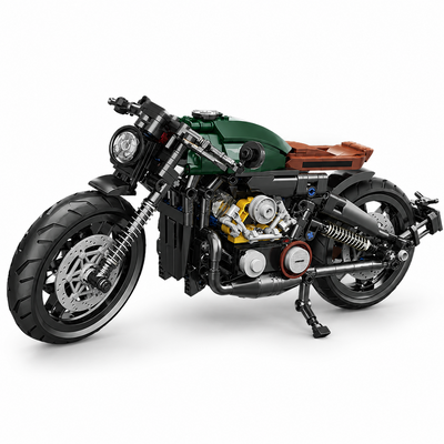 Classic 1:8 Super Motorcycle Building Bricks Set - 600+pcs City Racer