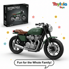 Classic 1:8 Super Motorbike Building Bricks Set - 600+pcs City Racer