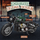 Classic 1:8 Super Motorbike Building Bricks Set - 600+pcs City Racer