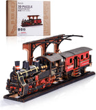 Rolife Steam Journey 3D Wooden Puzzle | 405PCS Train Model | ToyIvia