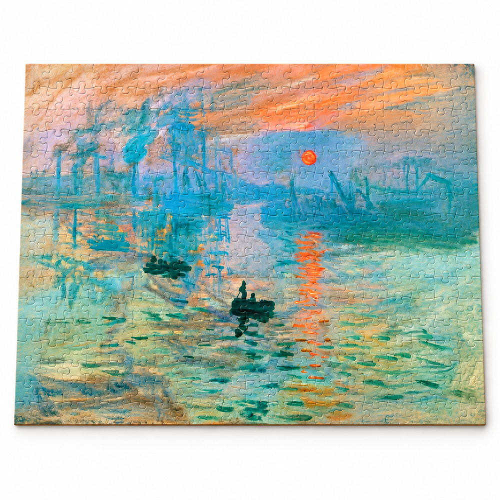 Claude Monet Impression Sunrise 1000 Piece Jigsaw Puzzle