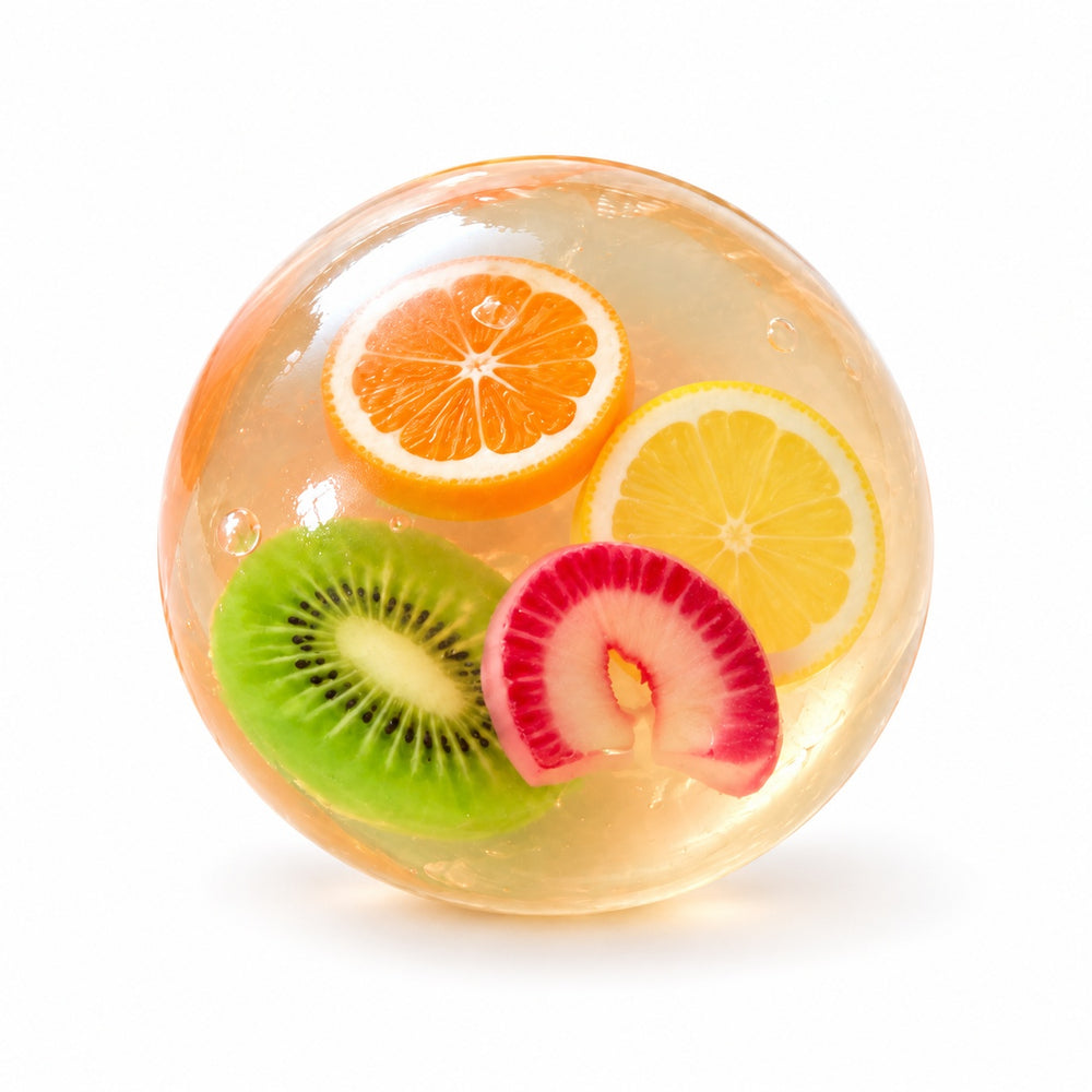 Coconut Oil Squishy, Slow Rising Stress Ball With Kiwi Inside Slow Rising Ball, Colorful