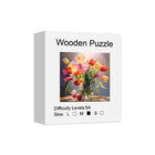 Mindful Petals: Colorful Flowers High-Difficulty Wood Jigsaw