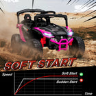 12V Kids Ride-On Pink UTV | Battery Powered Electric Truck | ToyIvia