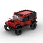 The Crimson Crawler: 405-Piece Red SUV DIY Construction Kit