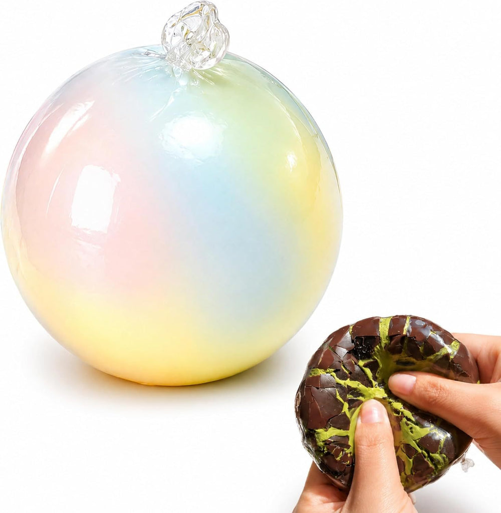 Handmade Dark Chocolate Ballscrispy And Super Satisfying To Squeeze, Colored Chocolate