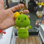 Crochet Animal Bag Charm—Handwoven Knitted Keychain for Car Keys