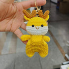 Crochet Animal Bag Charm—Handwoven Knitted Keychain for Car Keys