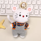 Crochet Animal Bag Charm—Handwoven Knitted Keychain for Car Keys