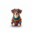 Wooden Dog Puzzle - Dachshund Jigsaw | Stress-Relief Gift (107-201 PCS) | Toylvia™