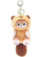 Cute Raccoon Shark Panda Plush Pendant Keychain Bag Charm