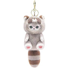 Cute Raccoon Shark Panda Plush Pendant Keychain Bag Charm