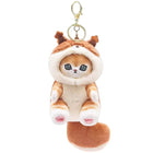 Cute Raccoon Shark Panda Plush Pendant Keychain Bag Charm