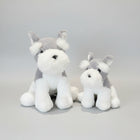 Cute Schnauzer Plush Toy Realistic Dog Doll Stuffed Puppy