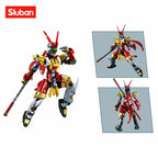Cyber Wukong building blocks robot showing multiple poses and angles