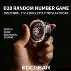 D20 Roulette Dice Fidget Spinner – Metal EDC RPG Desk Toy