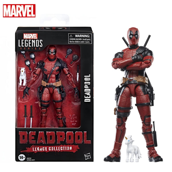 Deadpool Wade Wilson action figure with original packaging on white background