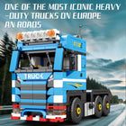Container Truck Building Blocks Set - 992pcs European Heavy Duty Trailer