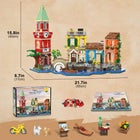 Venice Main Street Building Set | 2155PCS City House with Lights | ToyIvia
