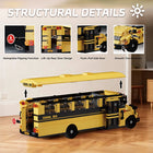 Yellow American School Bus Building Set | 788PCS Model | ToyIvia