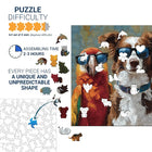 Cool Canine - Tropical Parrots Wooden Jigsaw Puzzle Unique Animal Shaped Pieces