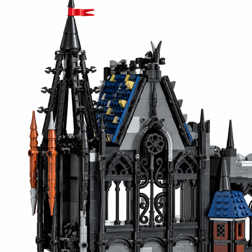 3007PCS Creative Dracula Castle Gothic Architecture Bricks - alternate view