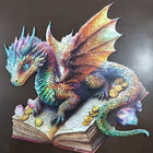 3D Dragon Wooden Jigsaw Puzzle for Adults | Irregular Animal Shape Fantasy Art