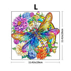 Dragonfly Wooden Jigsaw Puzzle - Expert-Level Vibrant Floral Design