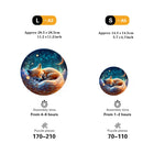 Sleeping Fox Wooden Jigsaw Puzzle Round Animal-Shaped Art Puzzle