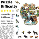 Dreamy Tea Cup Garden Wooden Puzzle - Unique Shape Jigsaw for Kids