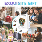 Dreamy Tea Cup Garden Wooden Puzzle - Unique Shape Jigsaw for Kids