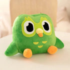 Duo Green Owl Plush Toy – 30cm Soft Stuffed Mascot