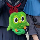 Duo Green Owl Plush Toy – 30cm Soft Stuffed Mascot