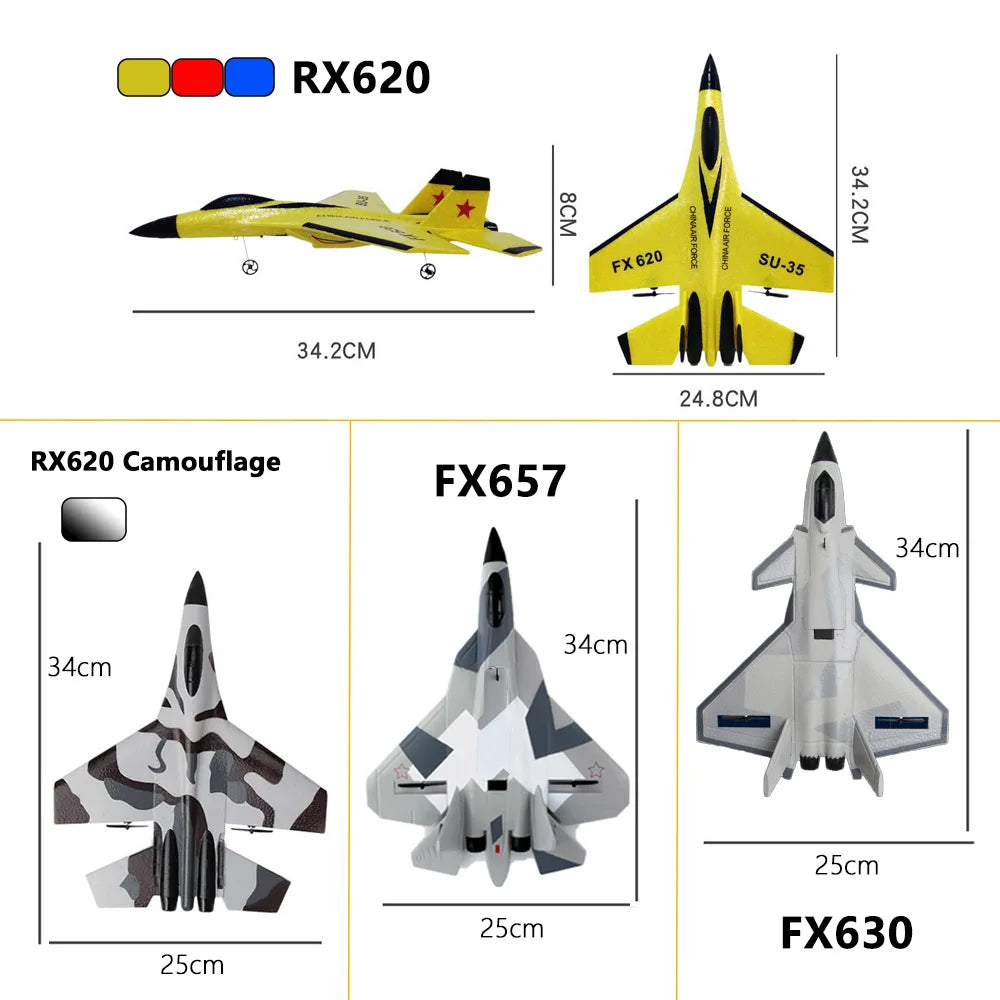 SU-35 RC Foam Fighter Jet - 2.4G Radio Control Glider Airplane Secondary image