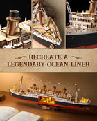 1912 Eternal Atlantic Voyager 3D Wooden Puzzle | 433PCS Model Kit | ToyIvia