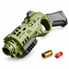 EDC shell-ejecting toy pistol in Green with soft foam bullets