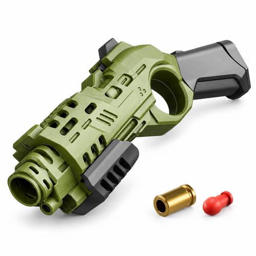 EDC Toy Pistol Shell Ejection Card Push Fidget Gun Plastic - alternate view