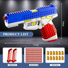 USP DIY Assemble Building Block Toy Gun - Realistic Shell Ejection Soft Bullet Kit