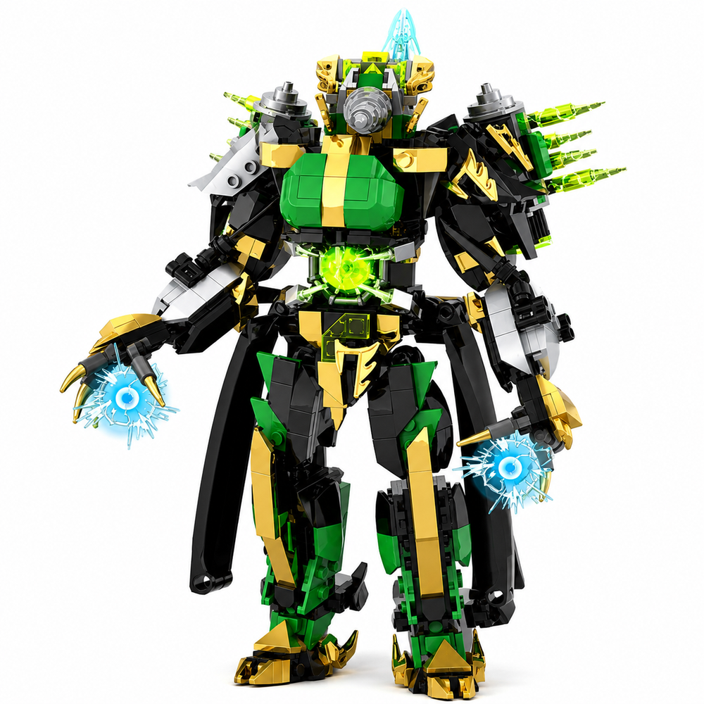 Emerald Titan Drill Man Building Blocks Set – 588PCS Skibidi Robot